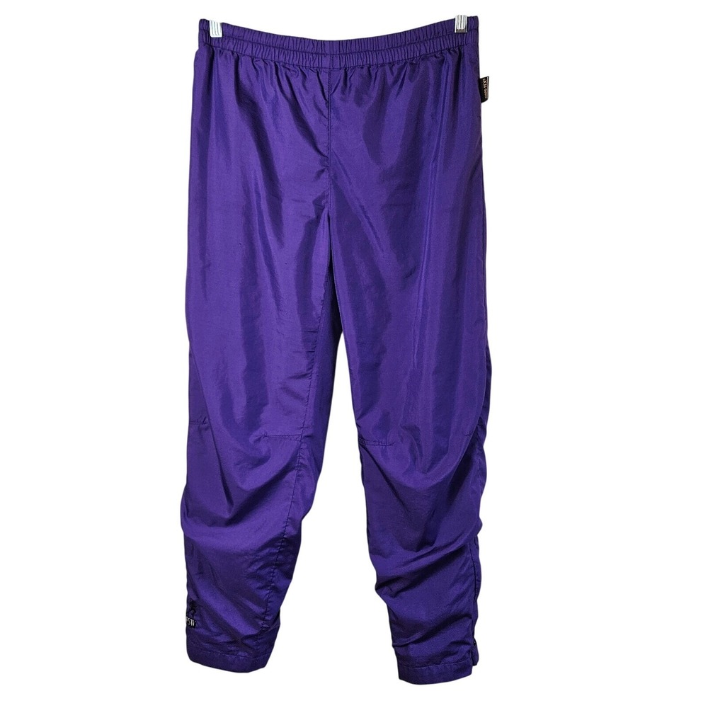 Frank Shorter Purple Gore-Tex Waterproof Track Pants Large Vintage Running Rain